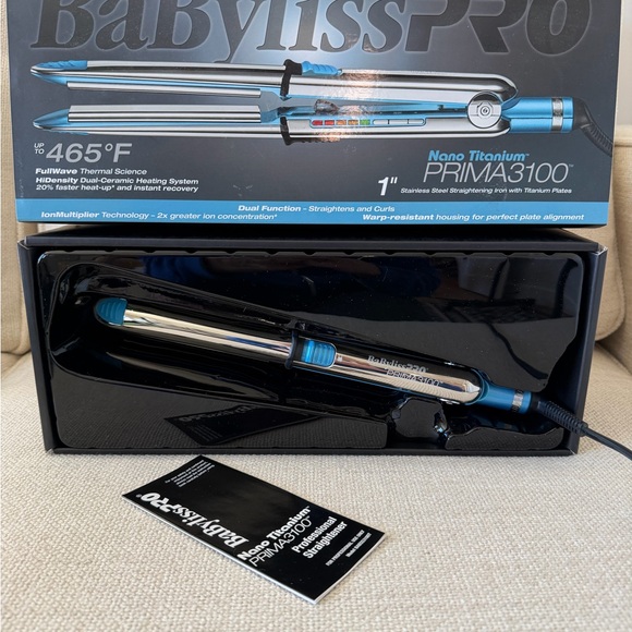 BaBylissPRO  Nano Titanium Prima 3100 1” Ionic Hair Straightener - Picture 7 of 15